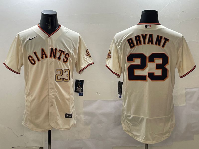 Men San Francisco Giants #23 Bryant Cream Elite Nike 2025 MLB Jersey style 4